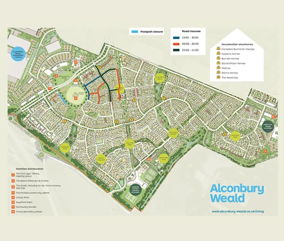 Road works map