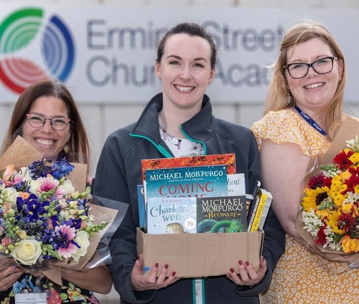 Business donates books and flowers to local primary school