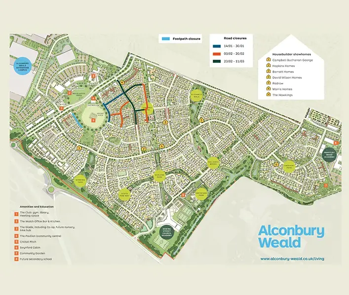 Road works map