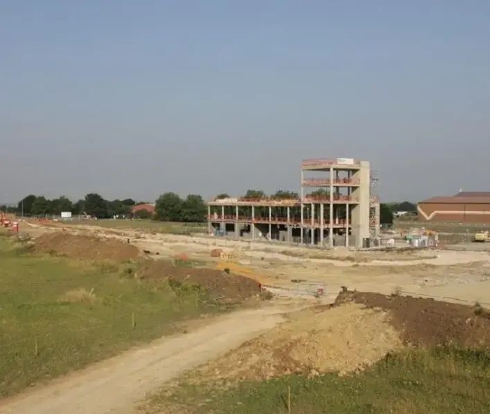 Work starts to refurbish former entrance at Alconbury Weald